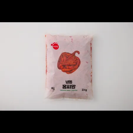 (16:30마감)냉동홍피망,슬라이스,중국산,푸른원,1KG/PAC 이미지