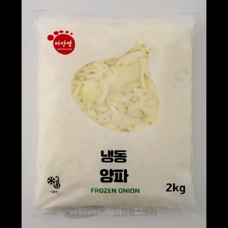 (16:30마감)냉동양파,슬라이스,중국산,푸른원,2KG/PAC 이미지
