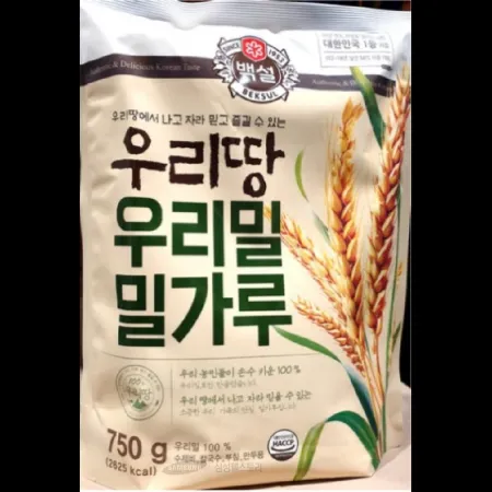 (16:30마감)백설우리밀밀가루(CJ/750G/EA/밀:국내산) 이미지