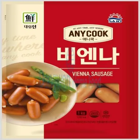 (16:30마감(D) 애니쿡비엔나소시지(사조대림/계육,돈육:국내산/1kg)EA 이미지