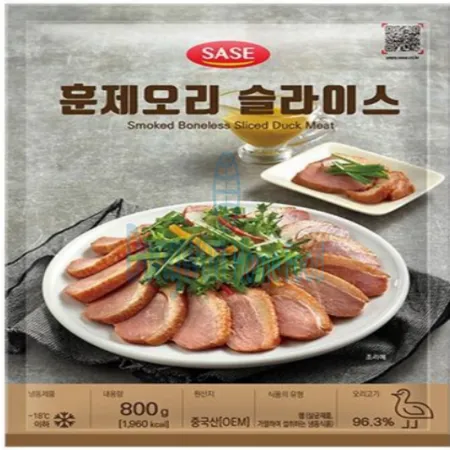 (16:30마감(D) 훈제오리슬라이스(사세/중국산/800g)EA