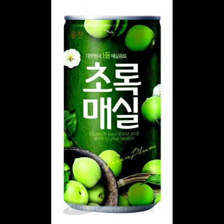 (16:30마감)초록매실(캔)(180ML/EA/30EA/BOX/웅진) 이미지