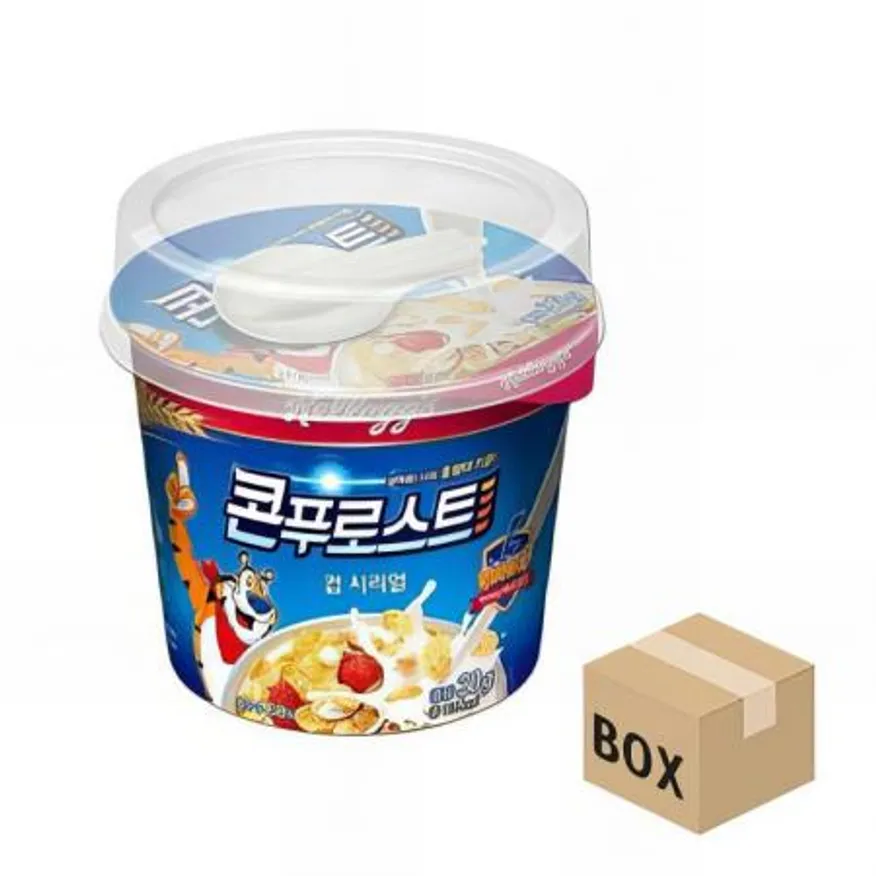 (16:30마감(D) 시리얼(콘푸로스트/컵/켈로그/40g*12EA)BOX 이미지