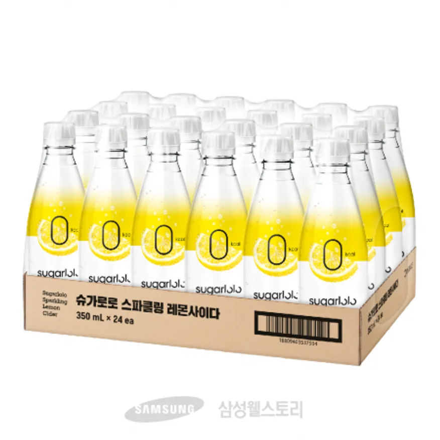 (16:30마감)스파클링레몬사이다제로(8.4L(350ML*24EA/B/박스/슈가로로/페트) 이미지