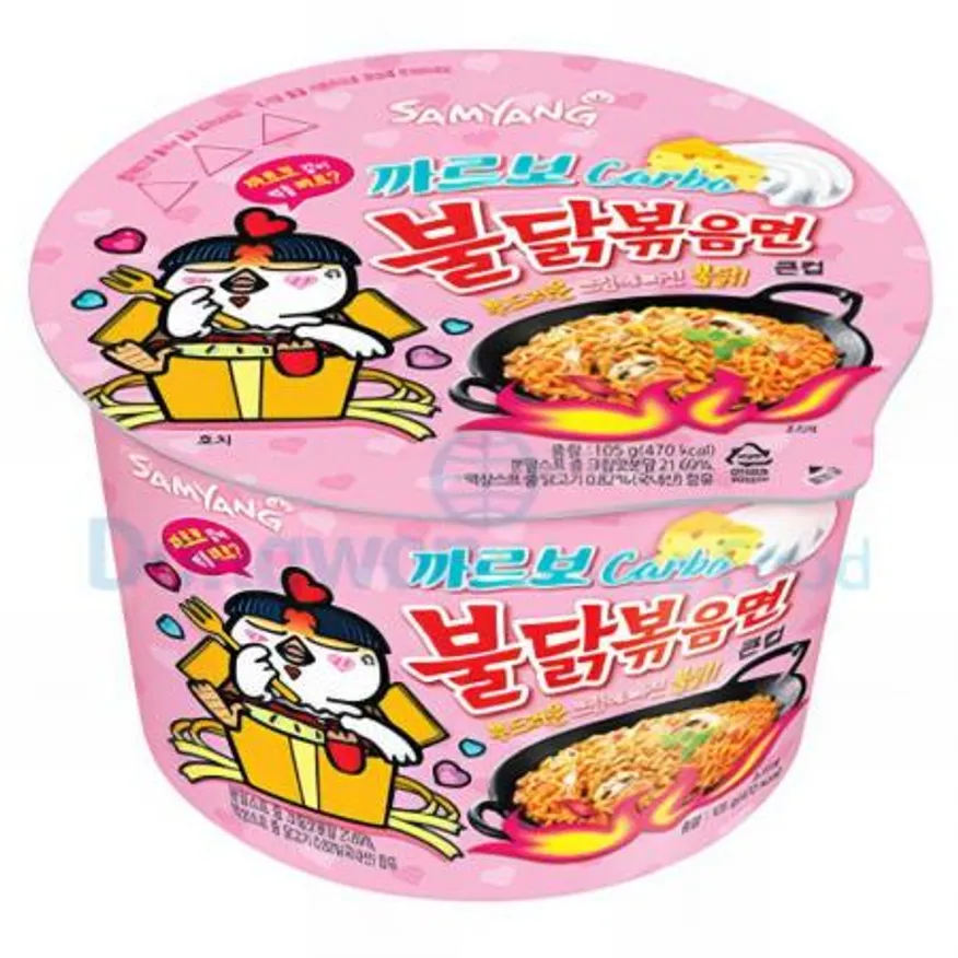 (16:30마감(D) 까르보불닭볶음면(삼양/큰컵/105g*16EA)BOX 이미지