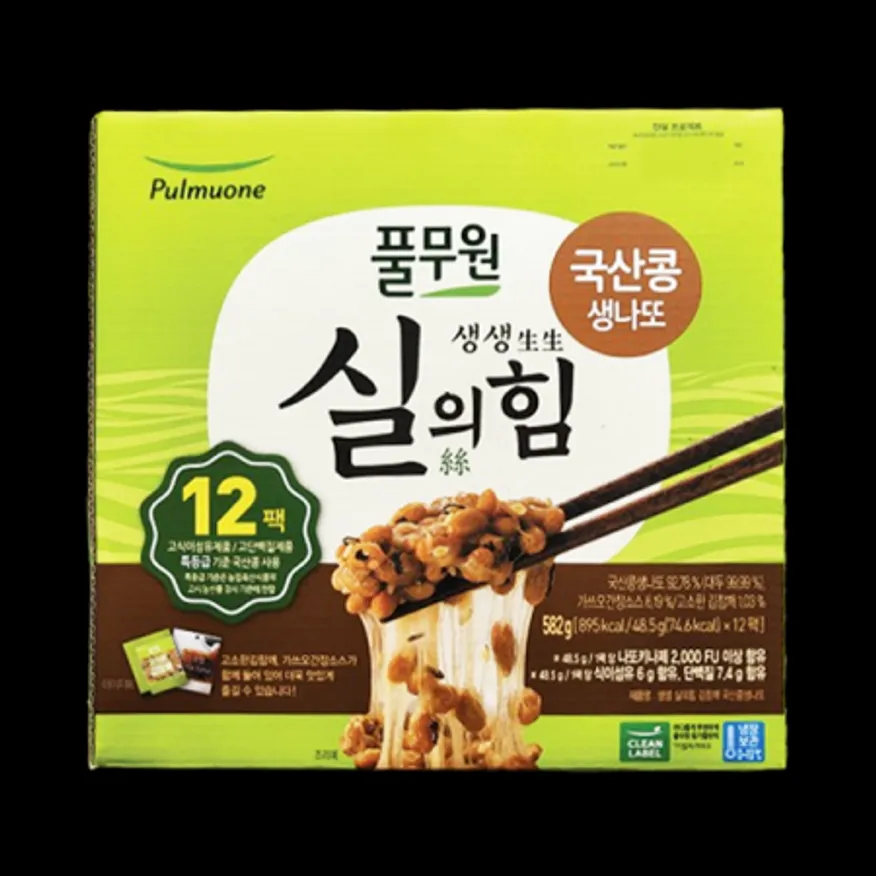 코스트코/풀무원 실의힘 국산콩 생나또 48.5G x 12 이미지
