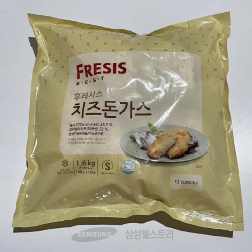 (16:30마감)치즈돈가스(치즈22)(후레시스/1.6KG(160G*10EA)/통등심:국산) 이미지