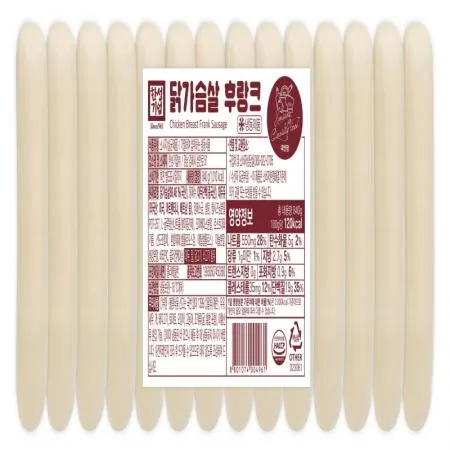 (16:30마감(D) 닭가슴살후랑크(한성/닭고기:국산/840g)EA 이미지