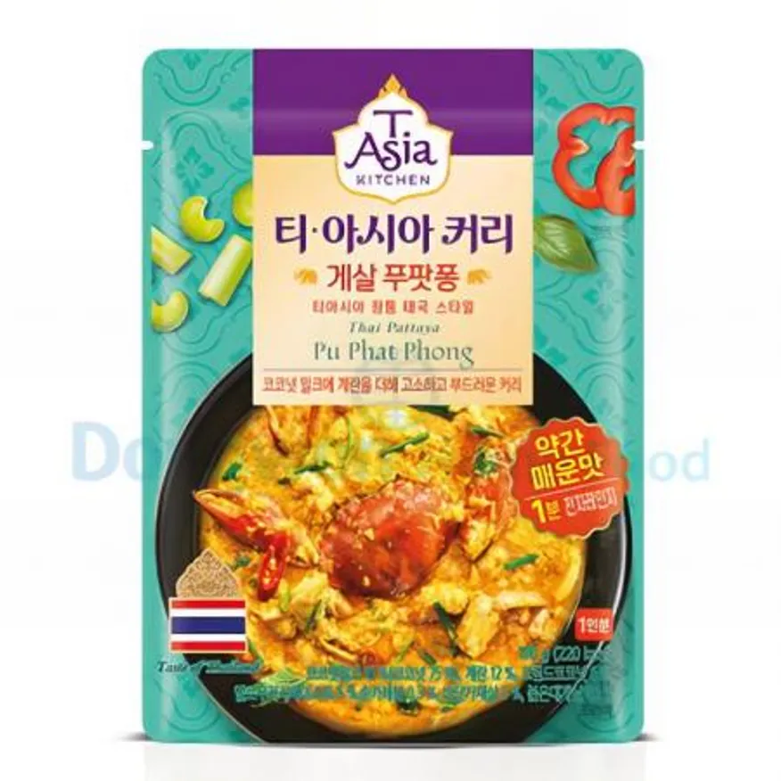 (16:30마감(D) 티아시아키친게살푸팟퐁커리(샘표/170G)EA 이미지