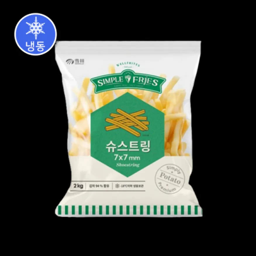 (16:30마감(L)냉동슈스트링(심플프라이/2kg/논코팅) 이미지