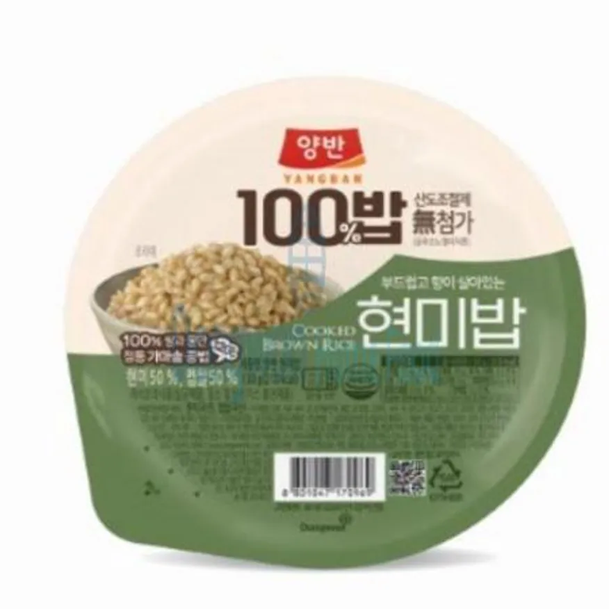 (16:30마감(D) 양반현미밥(현미쌀:국산/가마솥/동원/130G)EA 이미지