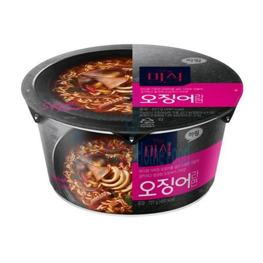 (16:30마감(D) The미식오징어라면(컵/하림산업/127g*12입/1.52kg)BOX 이미지