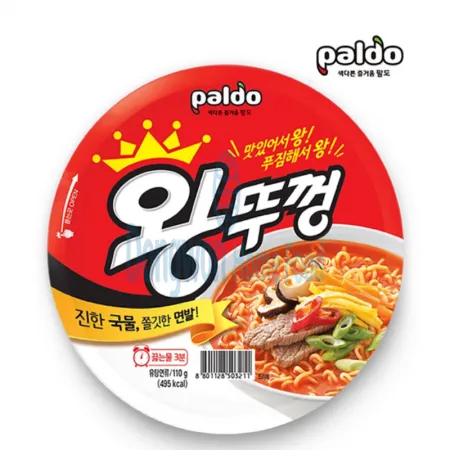 (16:30마감(D) 왕뚜껑컵라면(팔도/110g*18EA/한국)BOX 이미지
