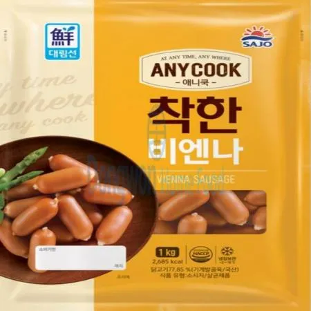 (16:30마감(D) 착한비엔나(사조/닭고기:국산/1kg)EA 이미지