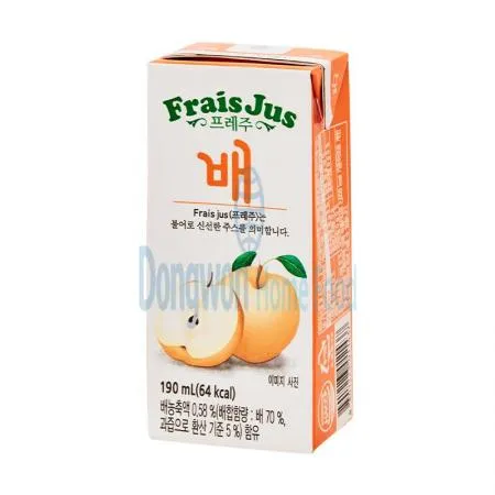 (16:30마감(D) 프레주(일화/배/테트라/190ML*24EA)BOX 이미지