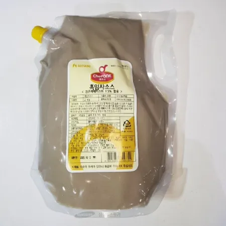 (16:30마감)쉐프원흑임자소스(대상/2KG/PAC/대두유(대두:외국산))