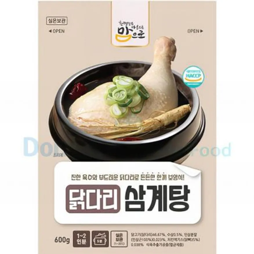 (16:30마감(D) 맘으로닭다리삼계탕(도야지/600g)EA 이미지