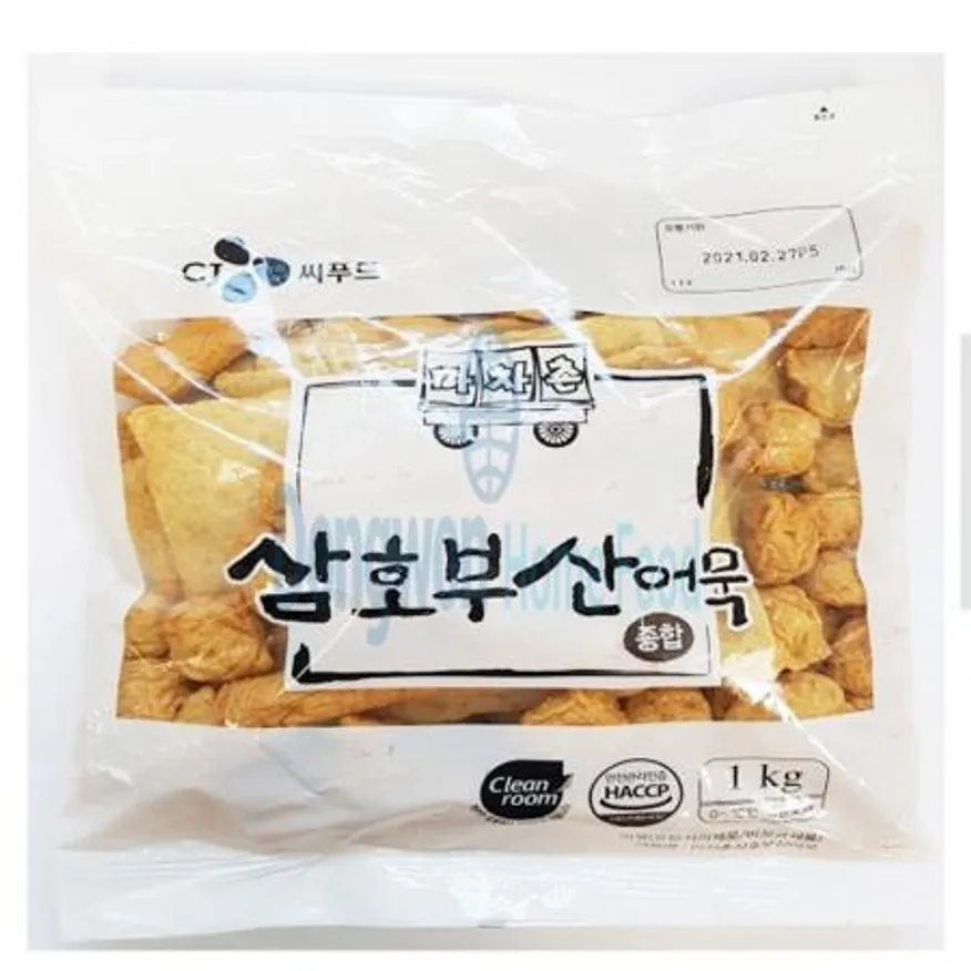 (16:30마감(D) 마차촌삼호부산어묵종합실속(밀:호주,연육:중국산/CJ씨푸드/1kg)EA 이미지