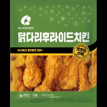 (16:30마감)닭다리후라이드(마니커/1KG(100G*10EA)/PAC/계육:국내산)