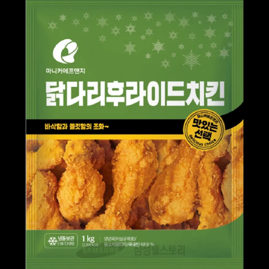 (16:30마감)닭다리후라이드(마니커/1KG(100G*10EA)/PAC/계육:국내산) 이미지