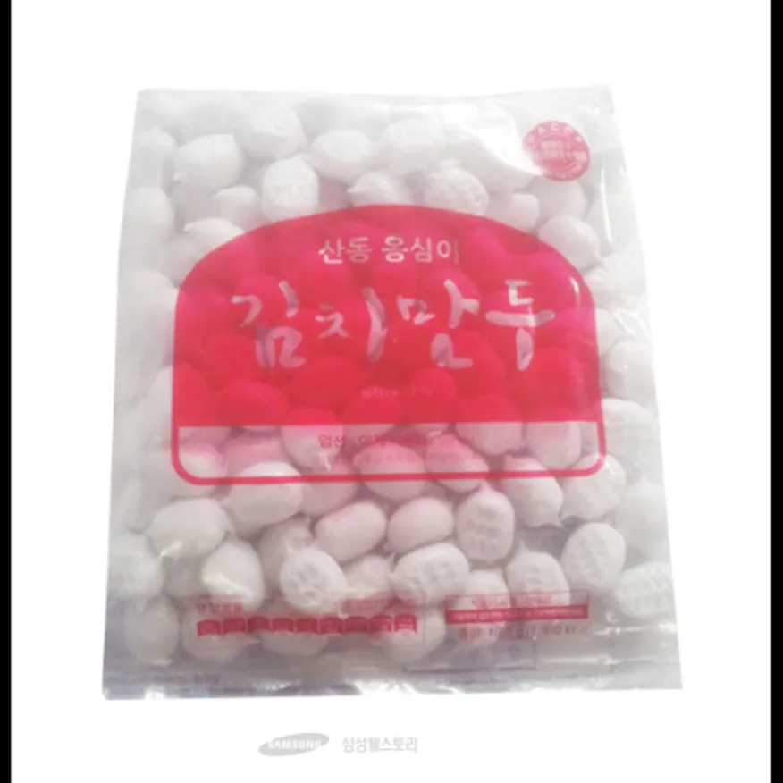 (16:30마감)산동옹심이김치만두(1KG(10G*약100EA)/PAC/나래) 이미지