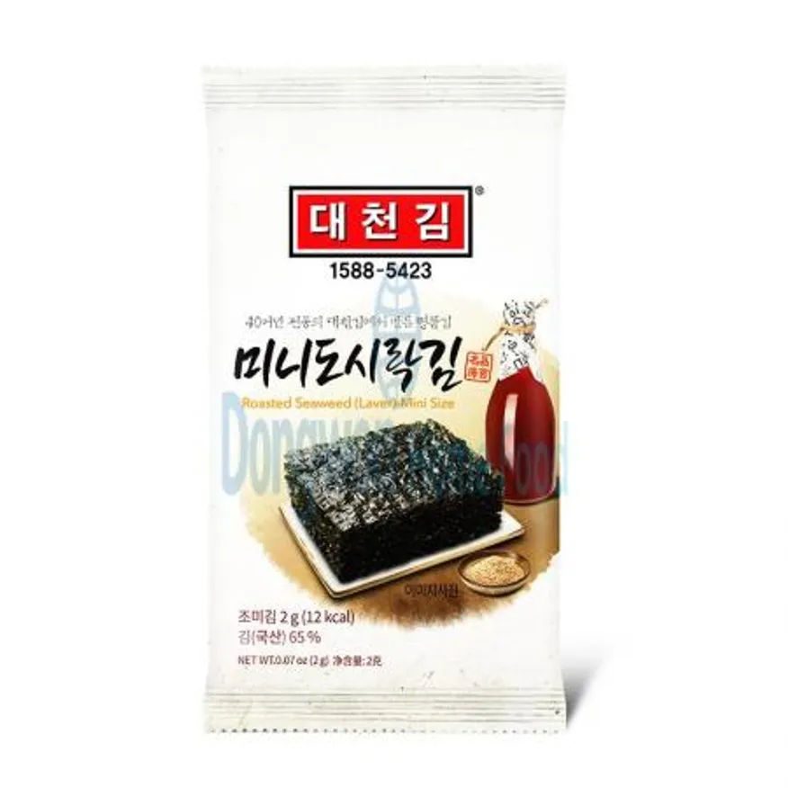 (16:30마감(D) 왕가미니도시락김(국내산/대천김/상온/2g(6매)*10입/20g)EA 이미지
