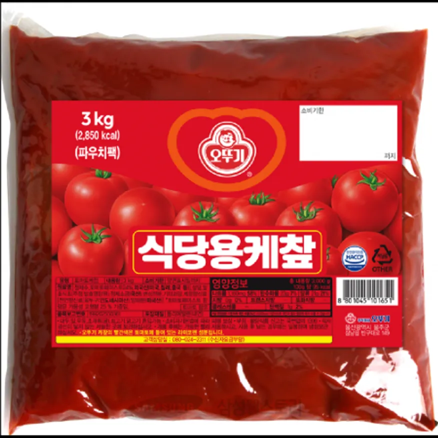 (16:30마감)케찹(파우치)(3KG/PAC/토마토페이스트:외국산/오뚜기) 이미지