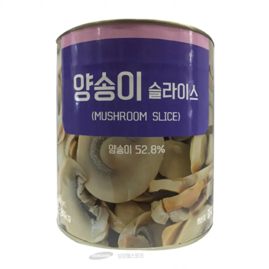 (16:30마감)양송이슬라이스캔(2.84KG/EA/중국산/HTITC) 이미지