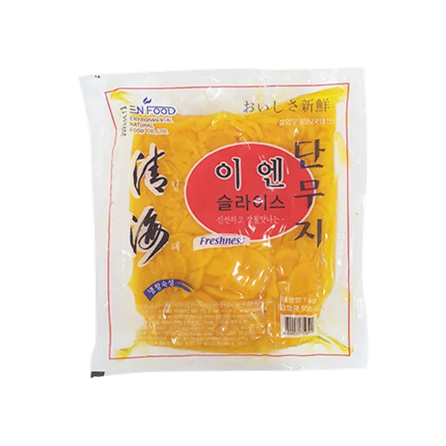 (16:30분마감)이엔푸드 압축치자단무지(냉장 슬라이스 1Kg) 이미지