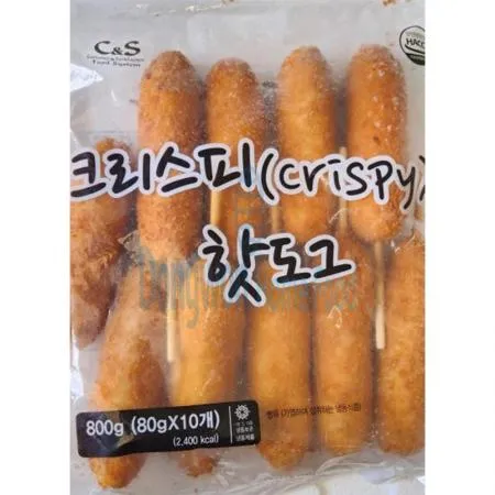 (16:30마감(D) 크리스피핫도그(씨엔에스/800g/10입)EA 이미지