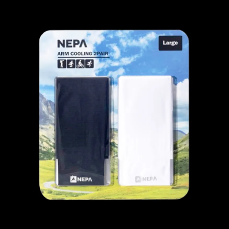 코스트코/NEPA 쿨링 팔토시 2쌍 (블랙+화이트) 이미지