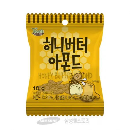 (16:30마감)허니버터맛아몬드(300G(10G*30EA)/PAC) 이미지