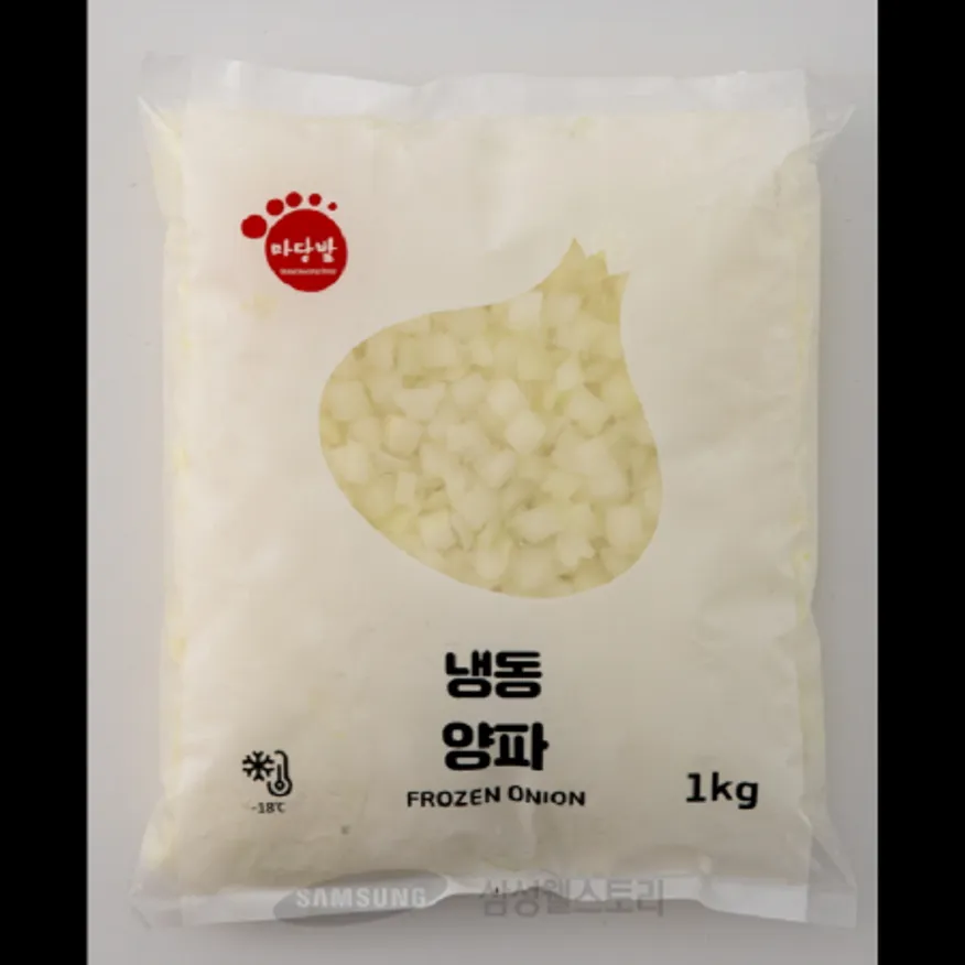(16:30마감)냉동양파,다이스,10MM,중국산,푸른원,1KG/PAC 이미지