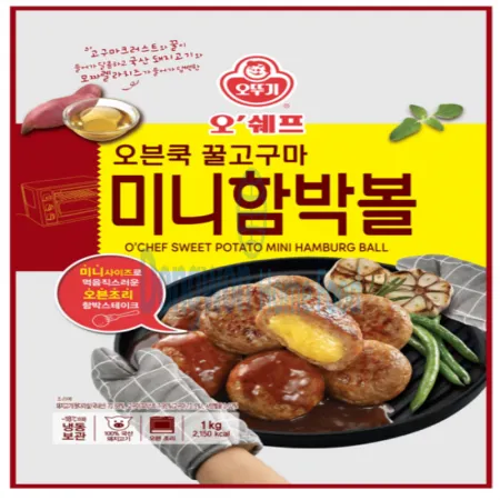 (16:30마감(D) 오븐쿡꿀고구마미니함박볼(오뚜기/돼지고기:국산/1kg)EA 이미지