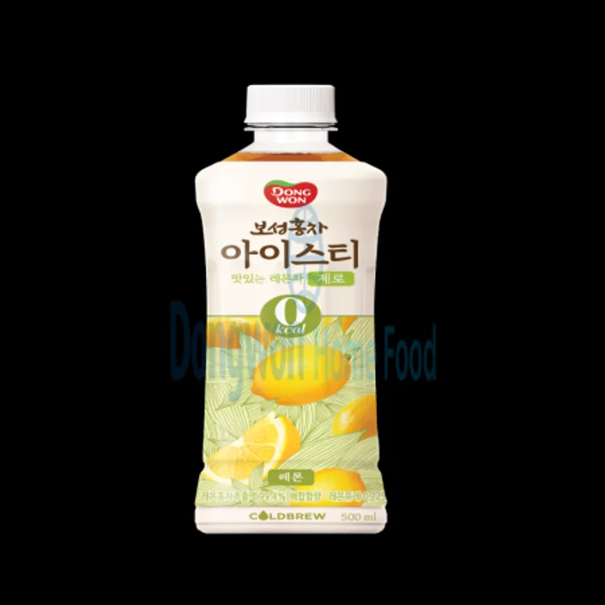 (16:30마감(D) 보성홍차아이스티제로(동원/레몬/500ML)EA 이미지