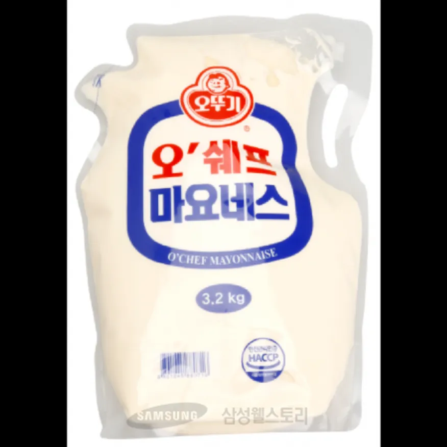 (16:30마감)오쉐프마요네즈(스탠딩파우치)(오뚜기/3.2KG/EA) 이미지