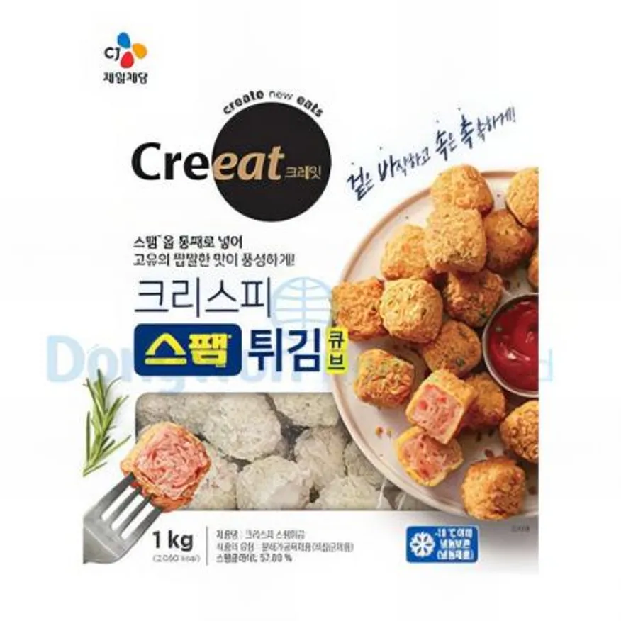 (16:30마감(D) 크리스피스팸튀김(CJ크레잇/큐브/스팸:돼지고기(국산,외국산)1kg)EA 이미지