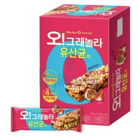 (16:30마감(D) 오!그래놀라유산균바(오리온/35G*15입/W)EA 이미지