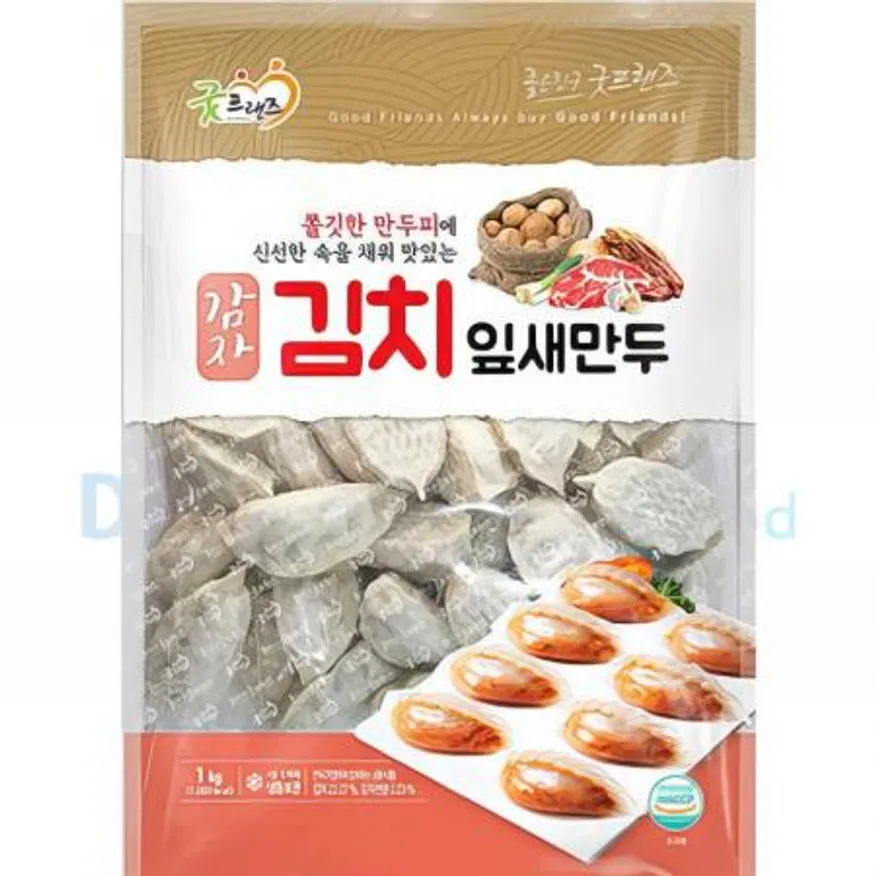 (16:30마감(D) 감자김치잎새만두(굿프랜즈/약39입/1KG)EA 이미지