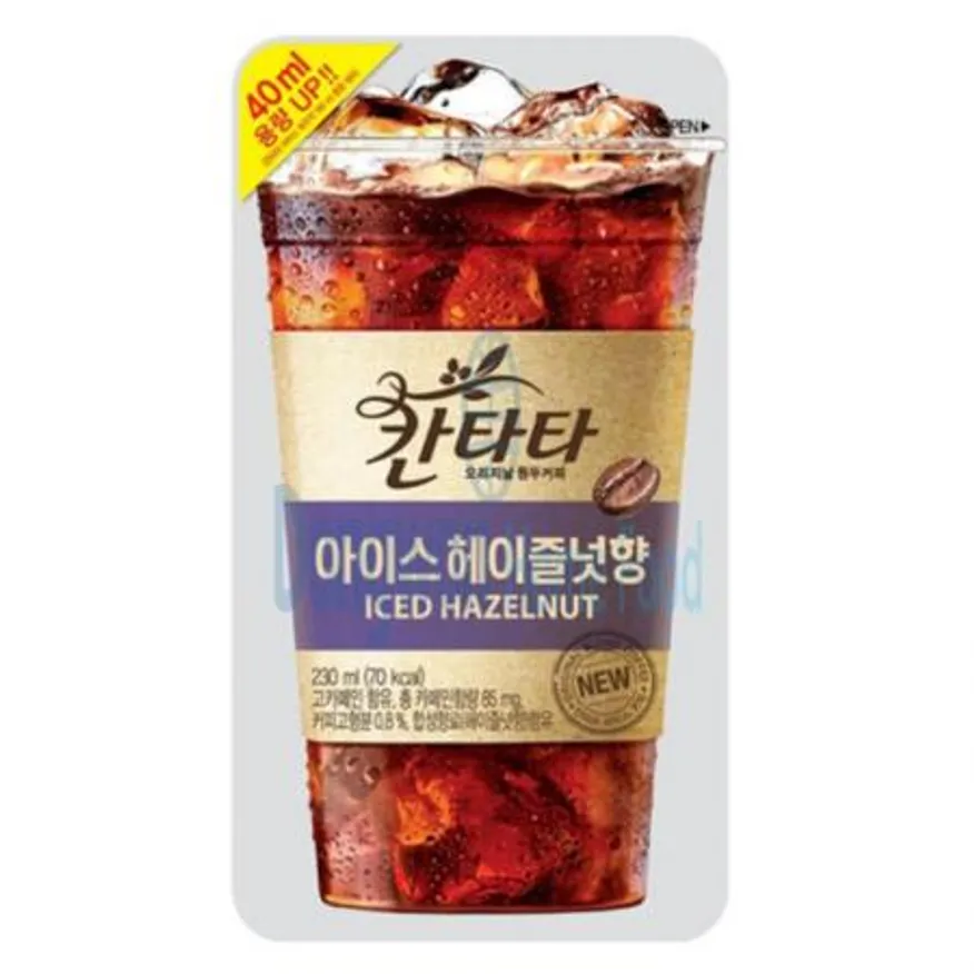 (16:30마감(D) 칸타타아이스헤이즐넛향(롯데칠성/파우치/230ML*10입)EA 이미지
