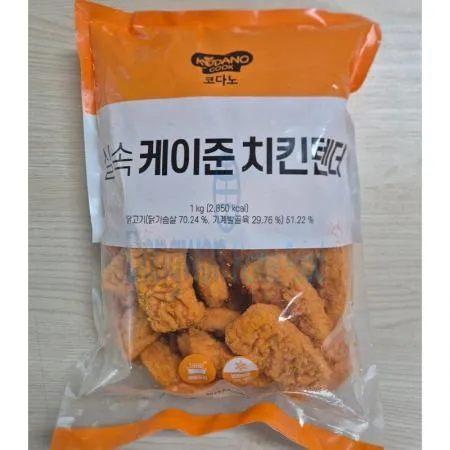(16:30마감(D) 코다노실속케이준치킨텐더(조흥/닭고기:국내산/1kg)EA 이미지