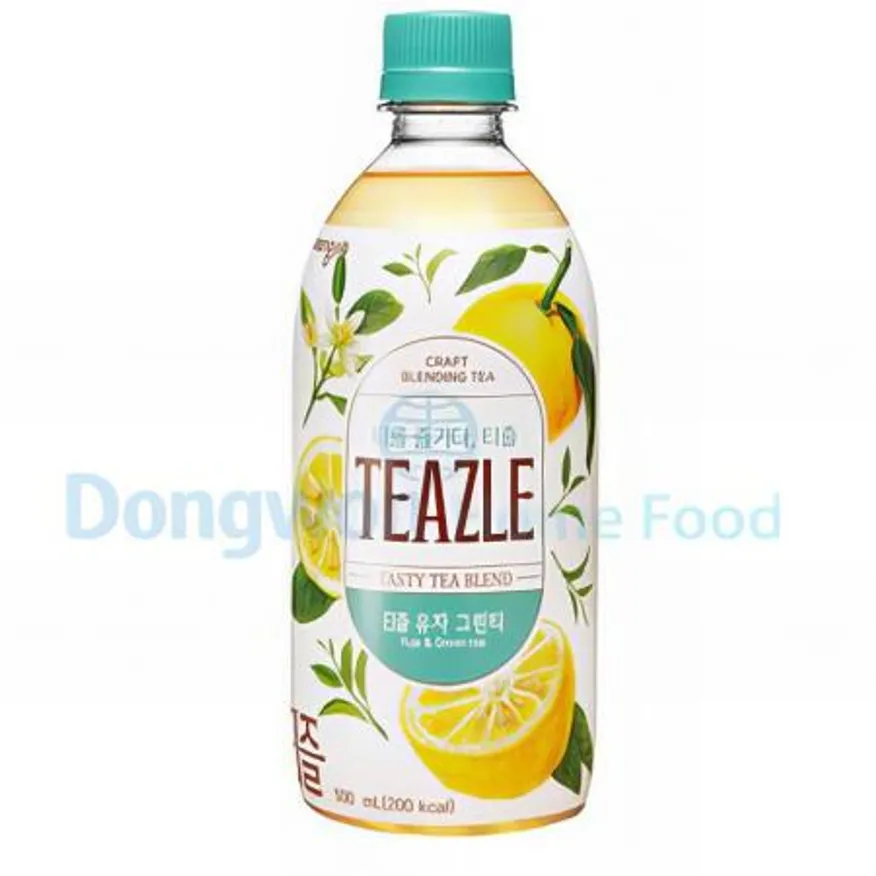 (16:30마감(D) 티즐제로유자그린티(웅진/500ML)EA 이미지