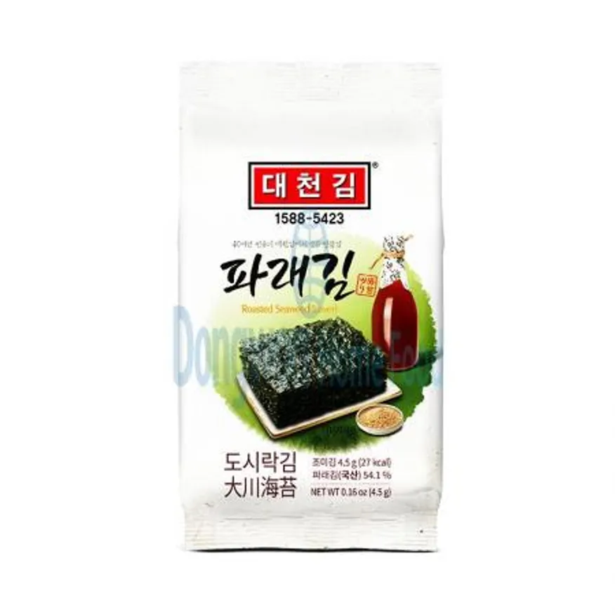 (16:30마감(D) 파래도시락김(국내산/대천김/상온/4.5g(9매)*16입/72g)EA 이미지