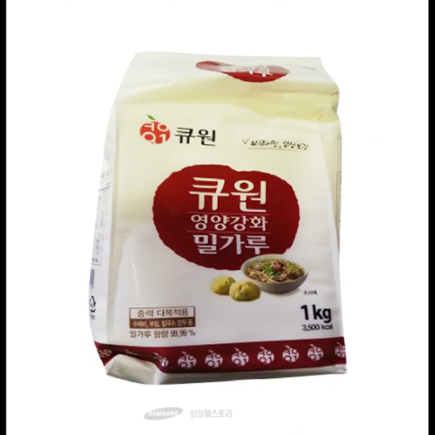 (16:30마감)큐원밀가루(1KG/PAC/밀:외국산/삼양/중력) 이미지