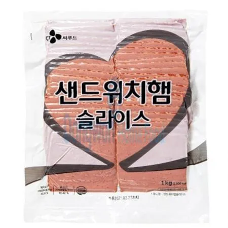 (16:30마감(D) 샌드위치햄슬라이스(CJ씨푸드/돼지고기,닭고기:국내산/1kg)EA 이미지