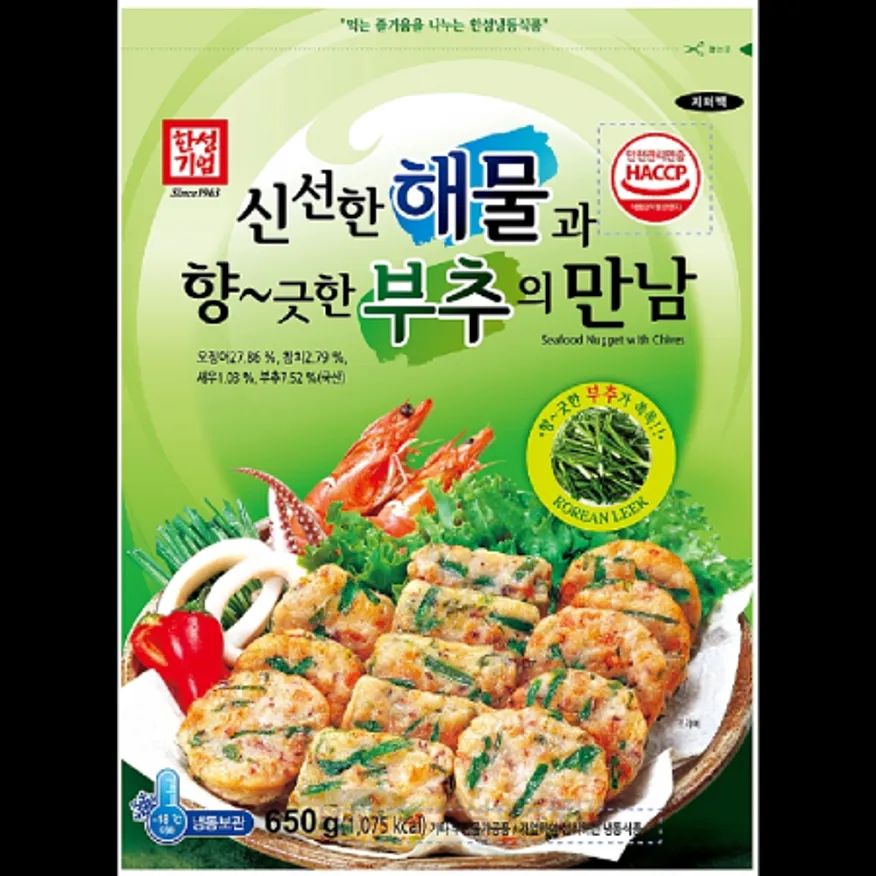 (16:30마감)해물과부추의만남(650G(35~40EA)/오징어:외국산/한성기업/동그랑땡) 이미지