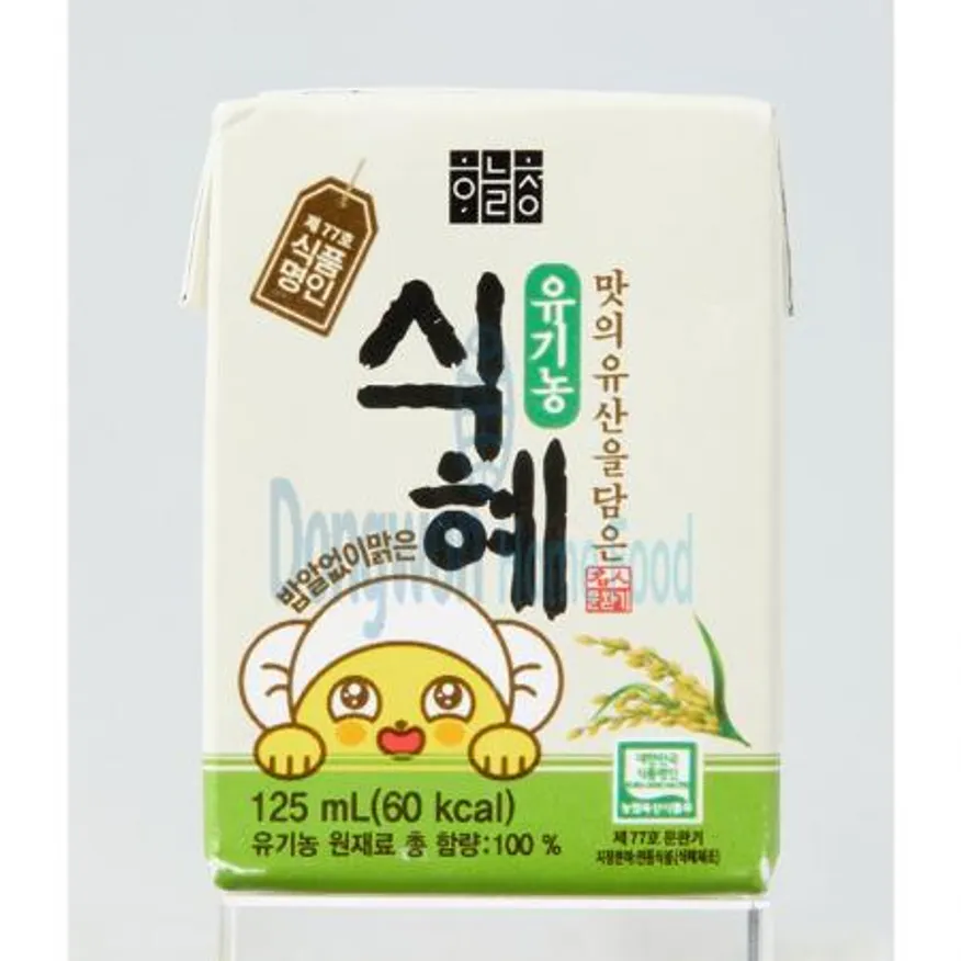 (16:30마감(D) 유기농밥알없이맑은식혜(세준푸드/125ml*24입)BOX 이미지