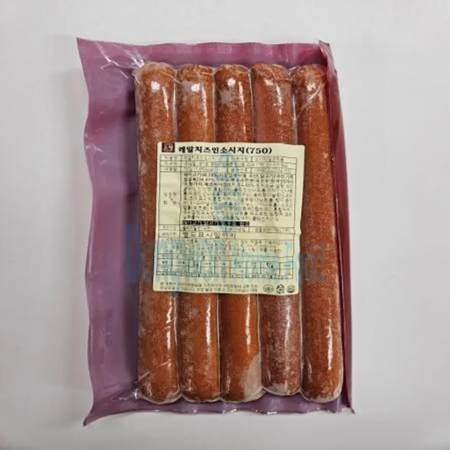 (16:30마감(D) 레알치즈인소시지(오뗄/돼지고기:국산,닭고기:국산/5입/750g)EA 이미지