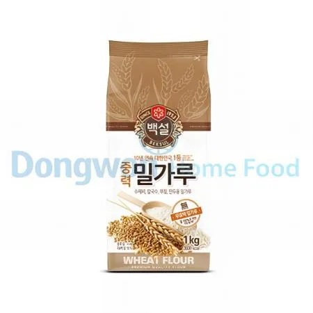(16:30마감(D) 백설밀가루(CJ/중력/1등급/1kg)EA 이미지
