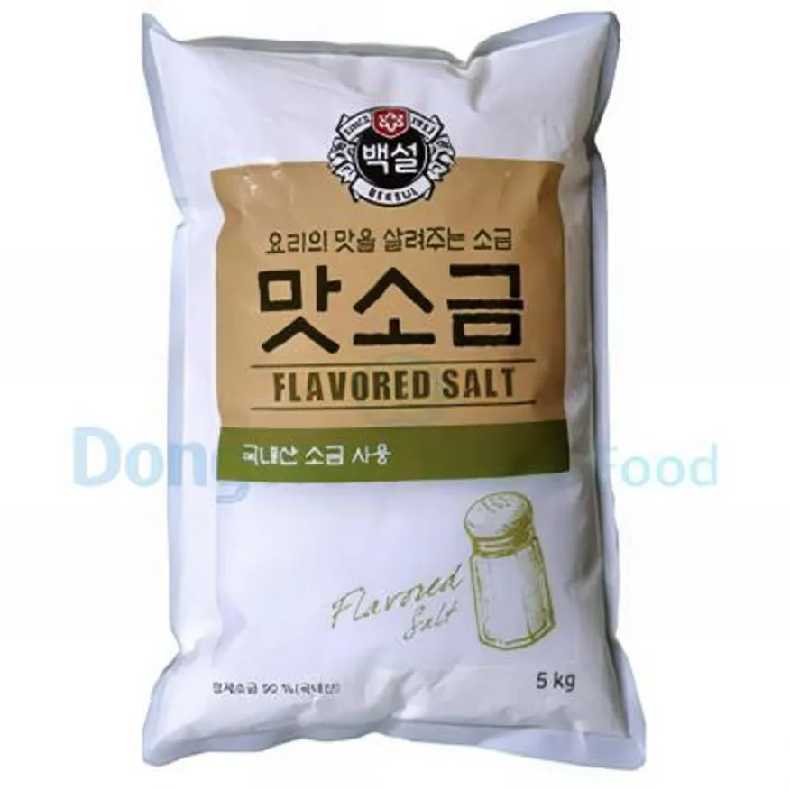 (16:30마감(D) 백설맛소금(CJ/5KG)EA 이미지